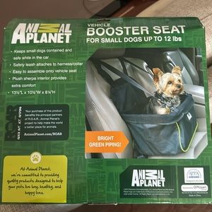 Vehicle booster seat for small dogs up to 12lbs